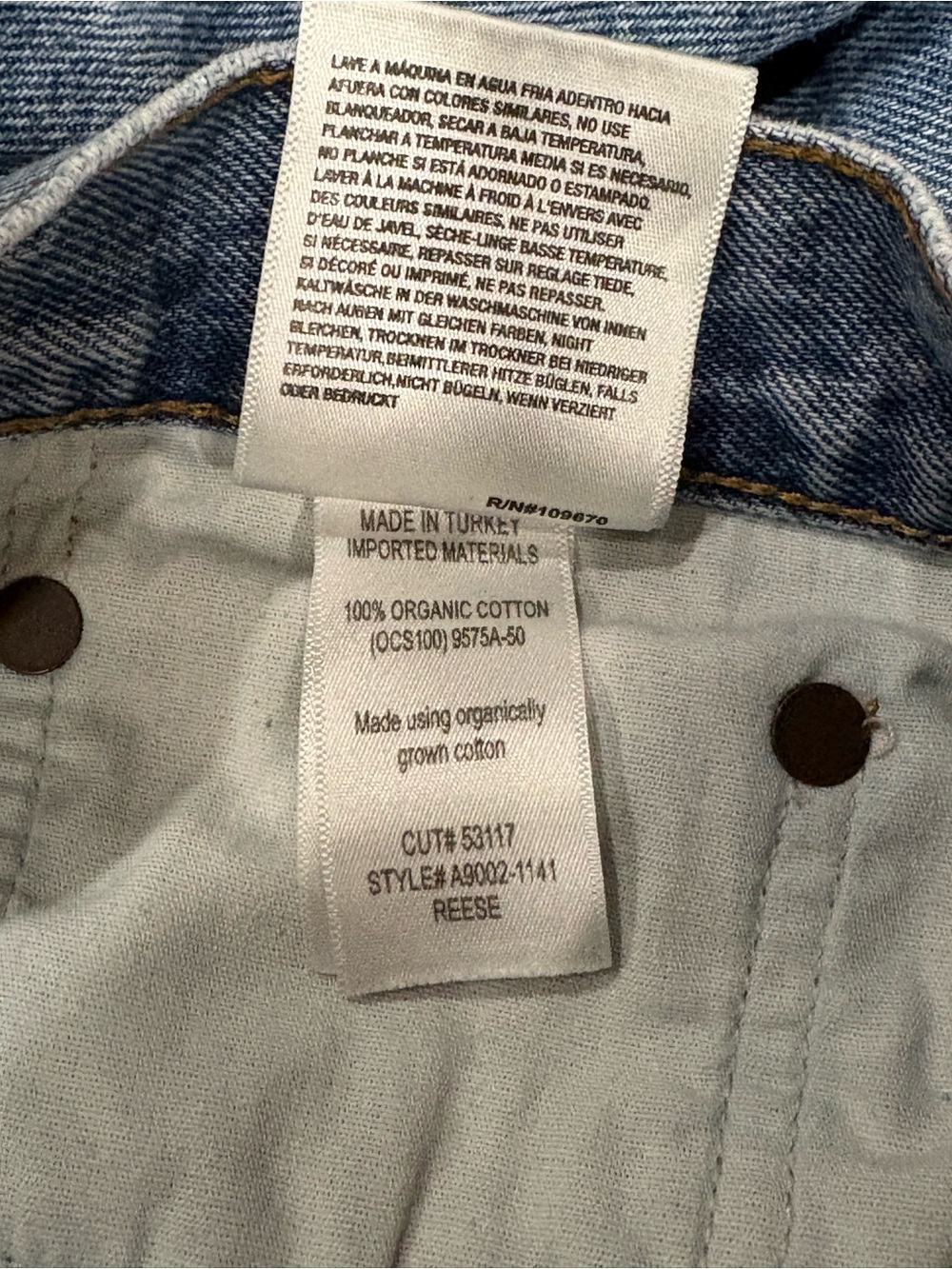 Agolde Reese relaxed cut off Shorts in wonder light wash size 29 - Picture 8 of 8